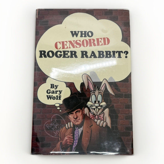 Who Censored Roger Rabbit? by Gary K. Wolf Signed 1981 Book Club Edition HC/DJ - thriftgoblin