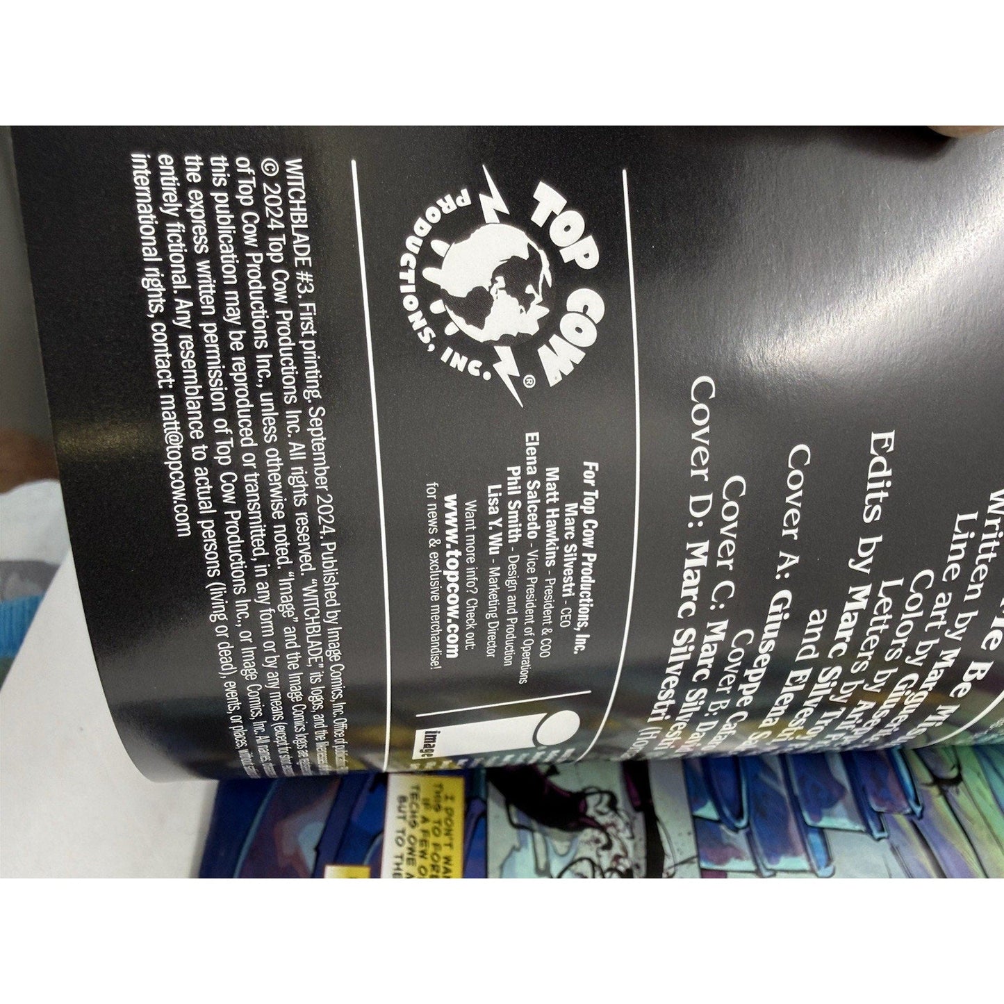 Witchblade 3 (2024) Blacklight Variant Marc Silvestri Cover D | Top Cow / Image - thriftgoblin