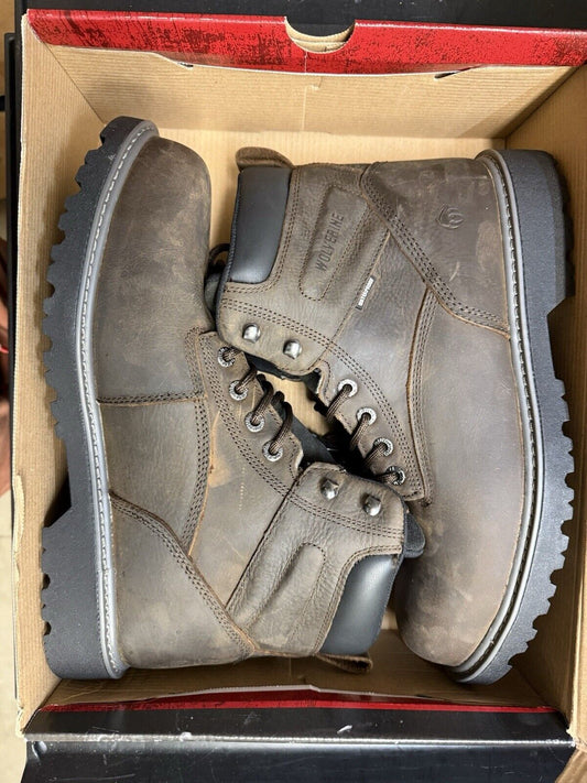 Wolverine Floorhand Waterproof Steel Toe 6" Work Boot Dark Brown (W10633) US 13 - thriftgoblin