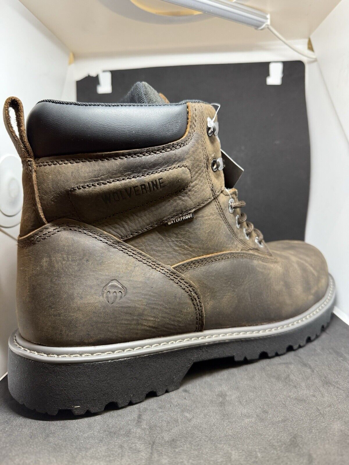 Wolverine Floorhand Waterproof Steel Toe 6" Work Boot Dark Brown (W10633) US 13 - thriftgoblin
