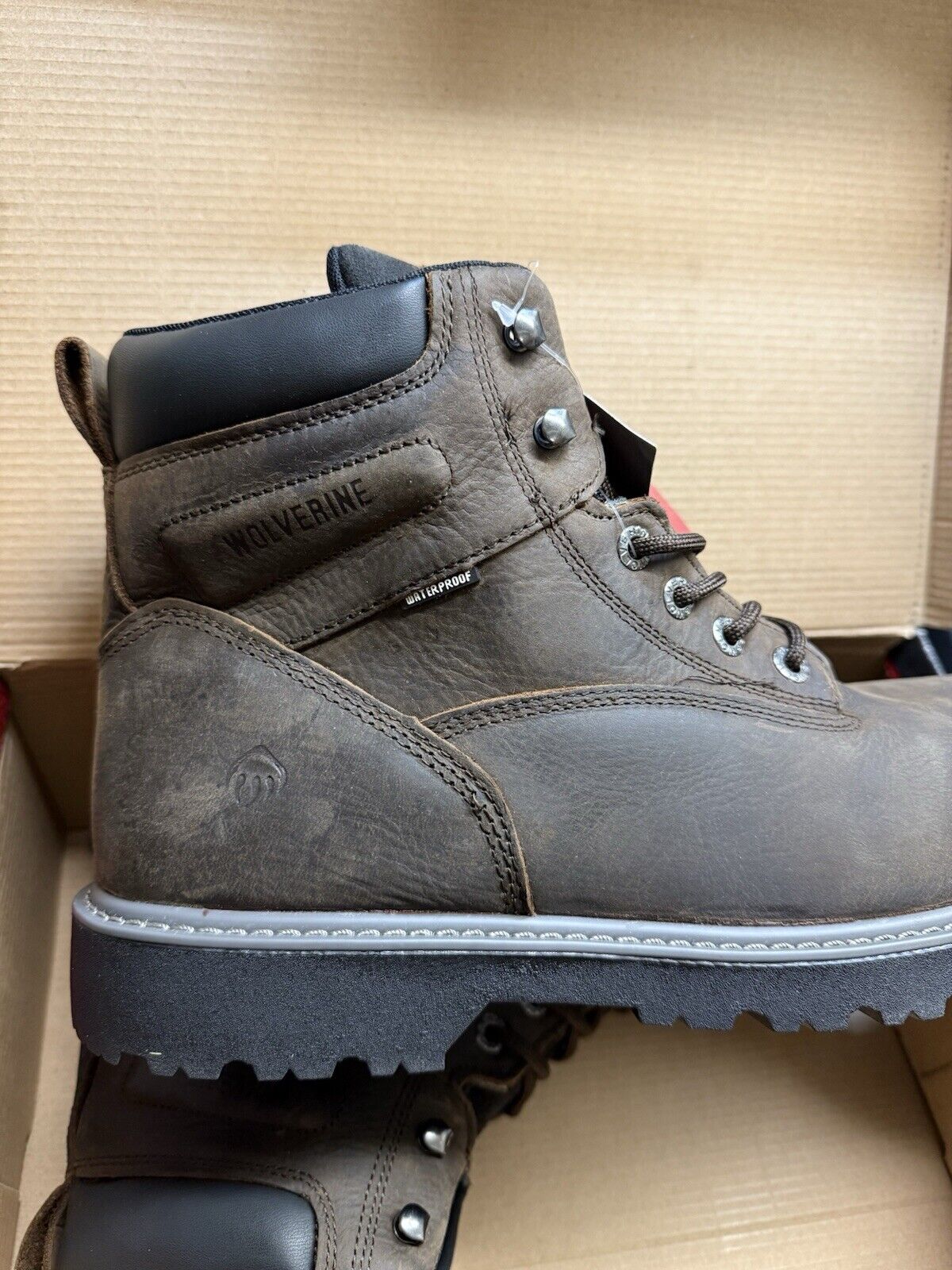 Wolverine Floorhand Waterproof Steel Toe 6" Work Boot Dark Brown (W10633) US 13 - thriftgoblin