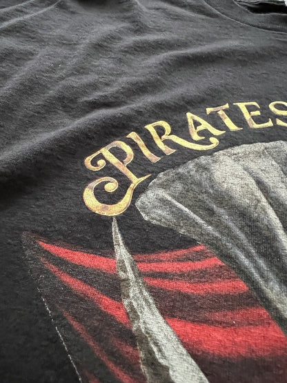 Y2K Disneyland Resort Pirates of the Caribbean T-shirt Dead Men Tell No Tales - thriftgoblin