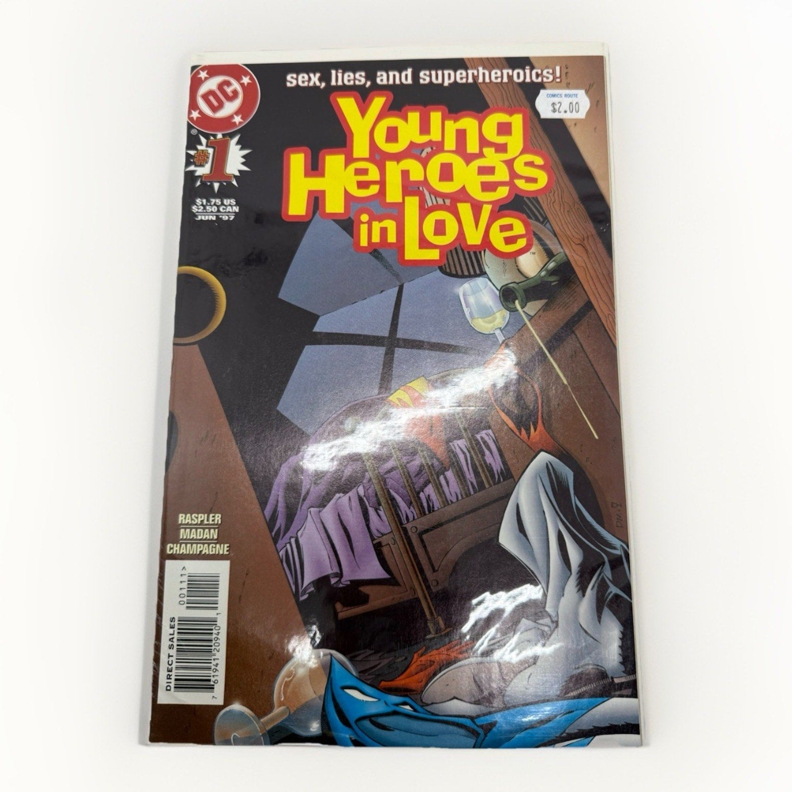 Young Heroes in Love 1 DC Comics Jun 1997 Superman Intro 1st Issue Raspler Vint - thriftgoblin