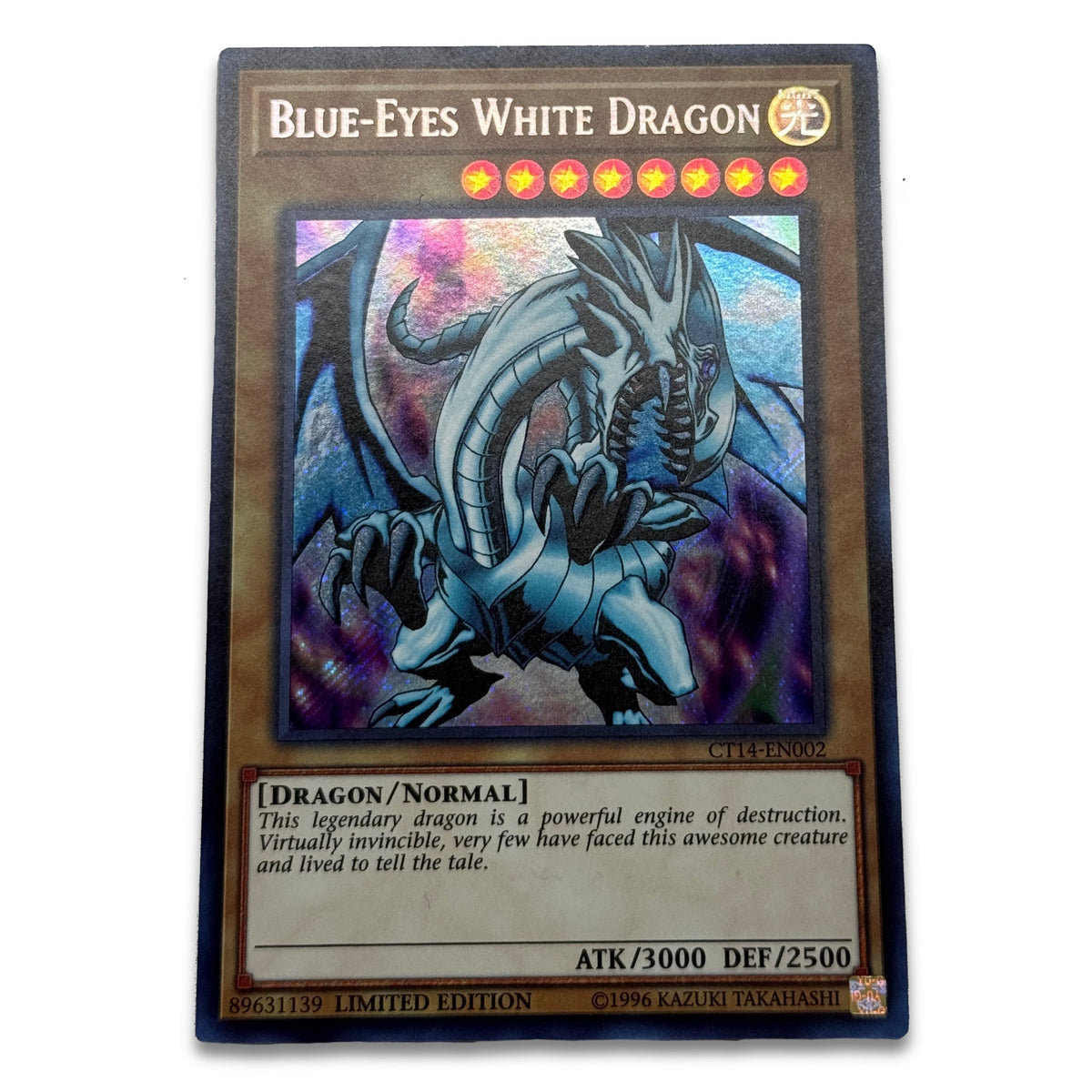 Yu-Gi-Oh Blue-Eyes White Dragon CT14-EN002 Secret Rare Limited Edition