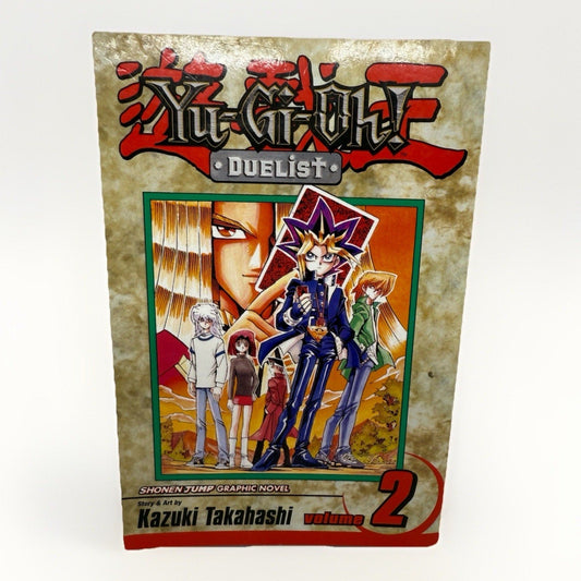 Yu - Gi - Oh! Duelist Vol. 2 Manga Graphic Novel Kazuki Takahashi Shonen Jump TCG - thriftgoblin