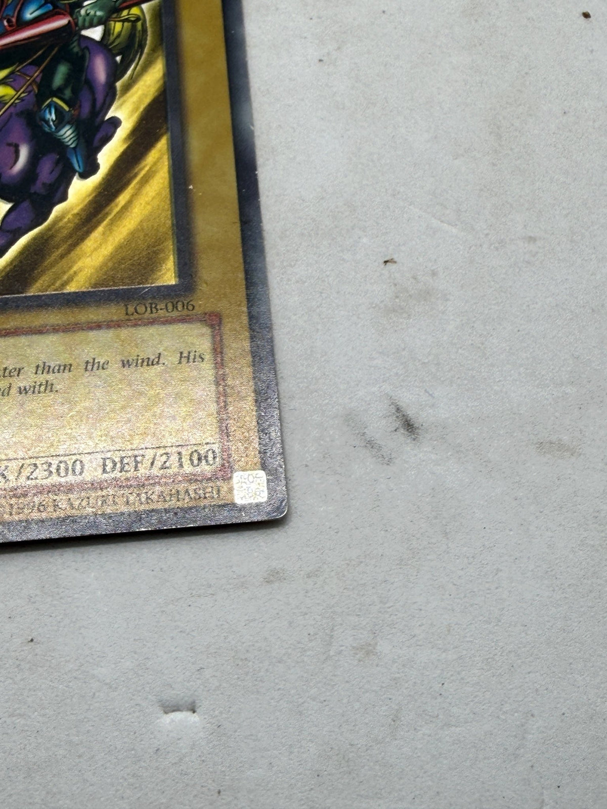 Yu-Gi-Oh Gaia The Fierce Knight LOB-006 Ultra Rare Legend of Blue Eyes