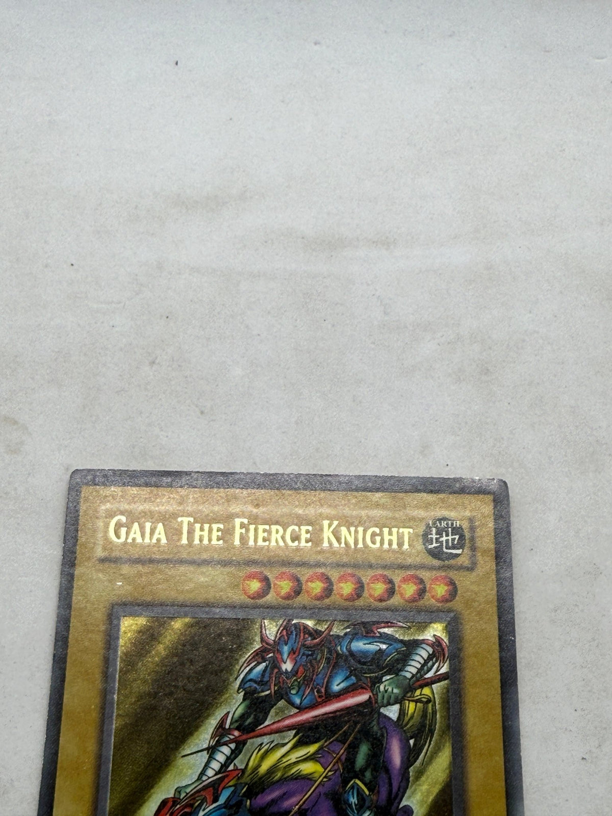 Yu-Gi-Oh Gaia The Fierce Knight LOB-006 Ultra Rare Legend of Blue Eyes