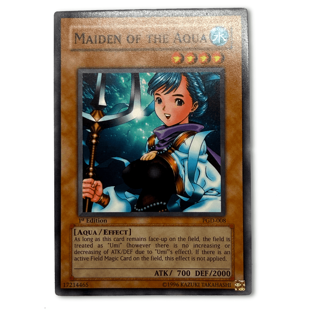 Yu-Gi-Oh Maiden of the Aqua PGD-008 1st Edition 1996 Card - Thrift GoblinTrading Card