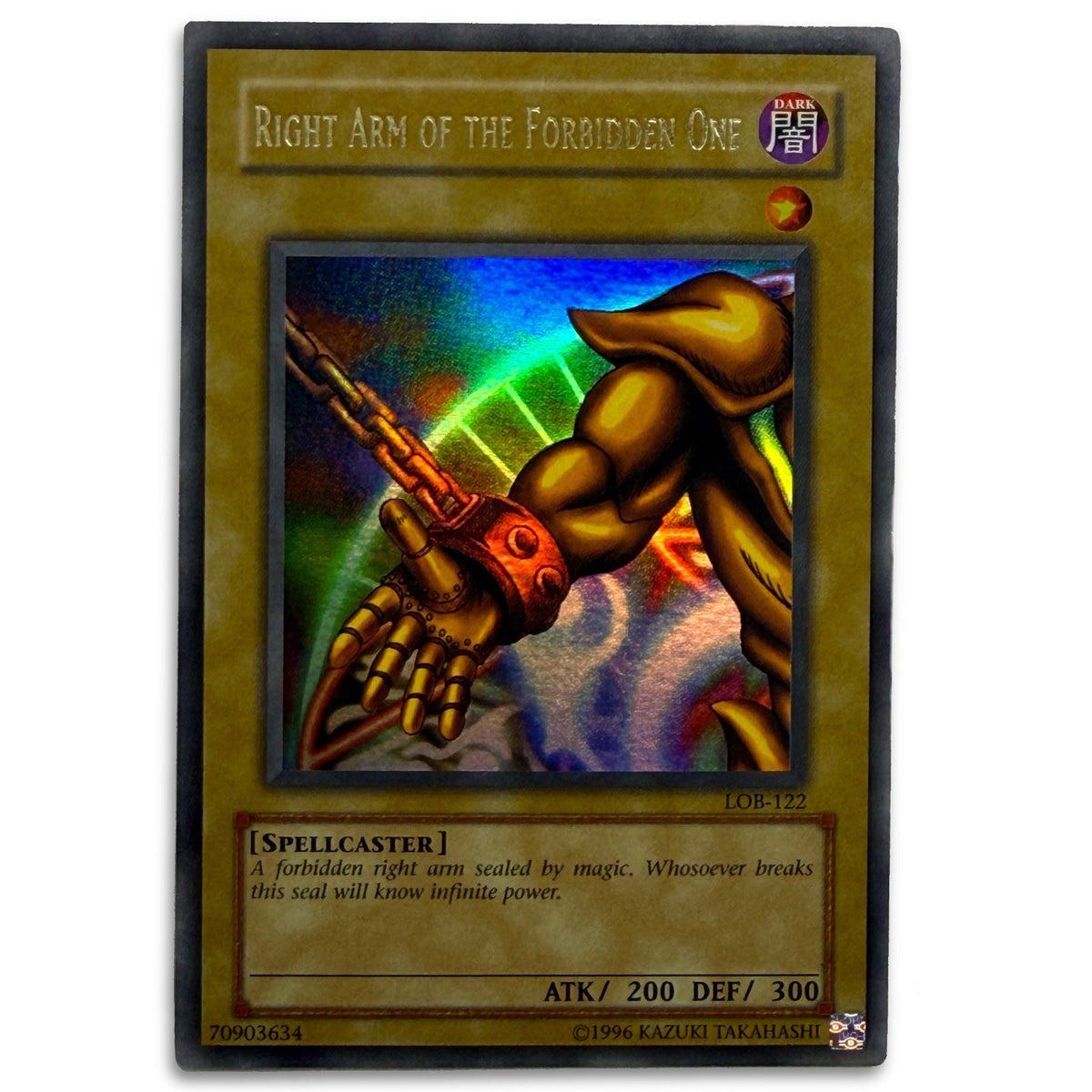 Yu-Gi-Oh Right Arm of the Forbidden One LOB-122 Card - Thrift GoblinTrading Card