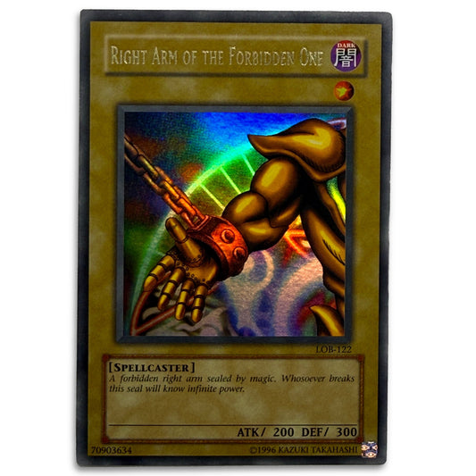 Yu-Gi-Oh Right Arm of the Forbidden One LOB-122 Card - Thrift GoblinTrading Card
