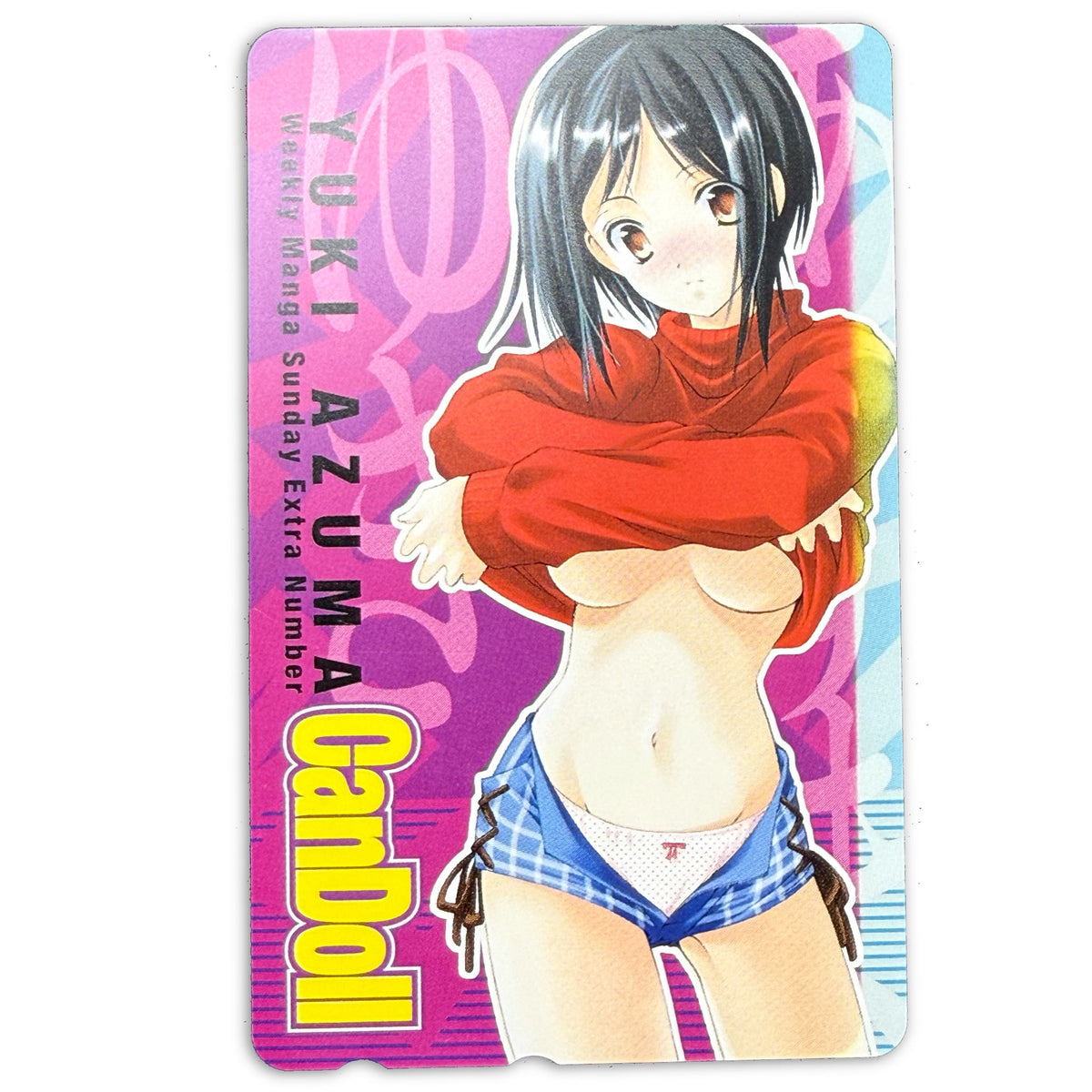 Yuki Azuma CanDoll Weekly Manga Sunday Unused Japanese Telephone Card (Teleca) - Thrift GoblinTelephone Card