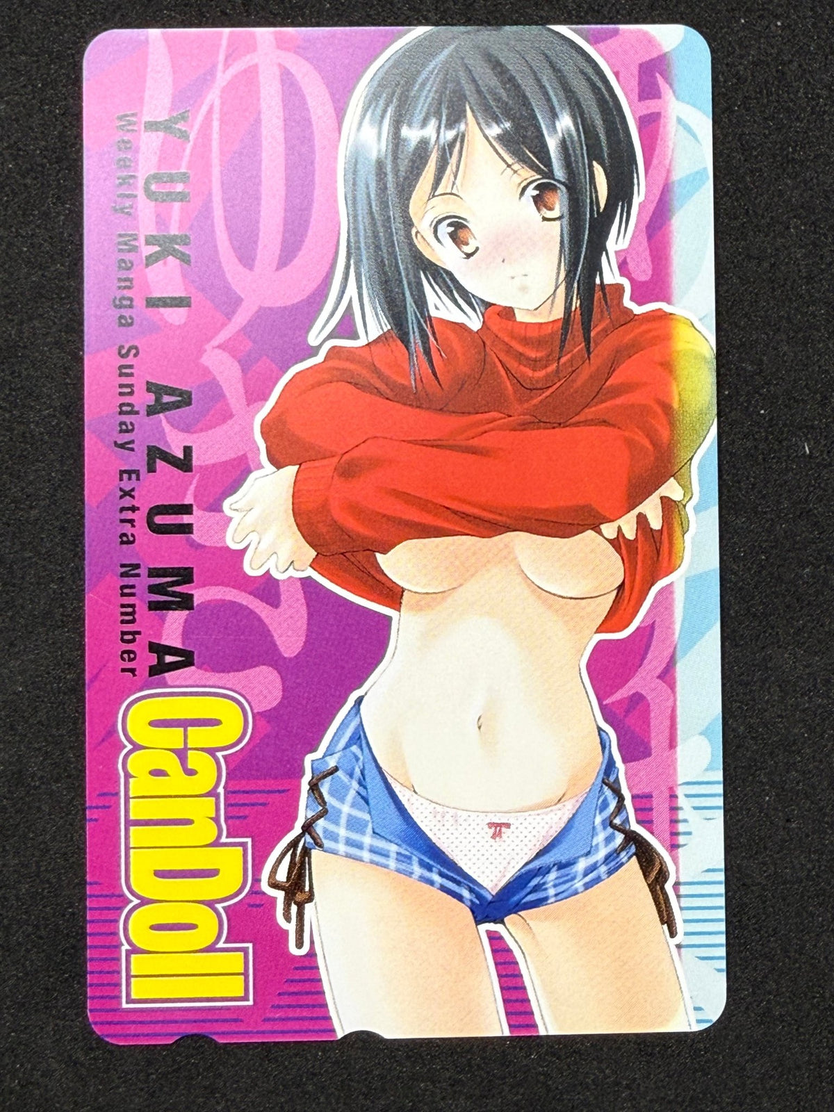 Yuki Azuma CanDoll Weekly Manga Sunday Unused Japanese Telephone Card (Teleca) - Thrift GoblinTelephone Card