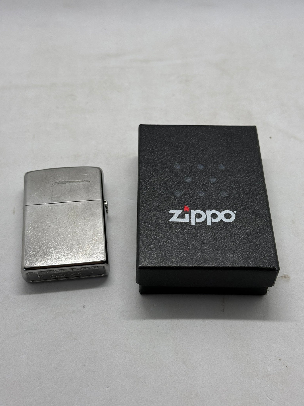 Zippo 207 Street Chrome Lighter 2019 With Box Bradford PA - Thrift GoblinLighter