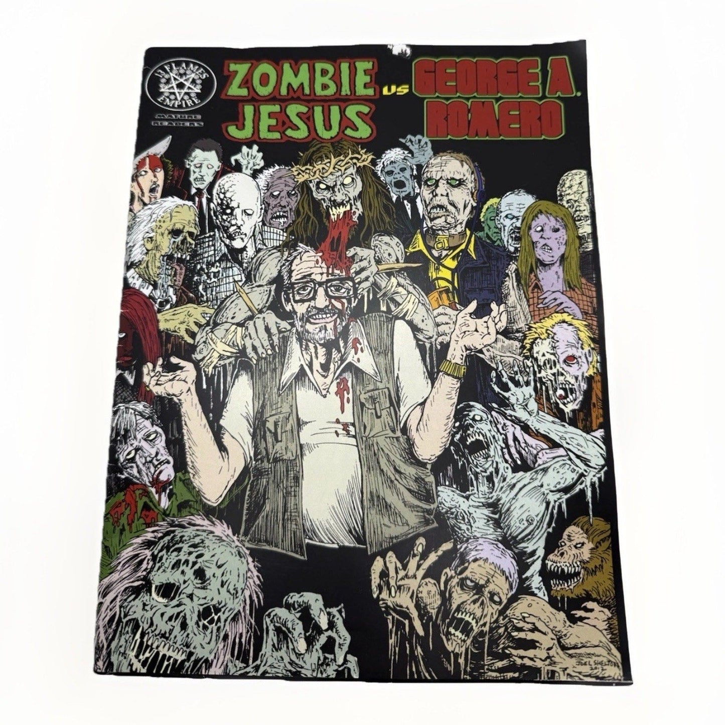 Zombie Jesus vs George A. Romero 2012 Indie Horror Comic Splatter Gore Parody - thriftgoblin