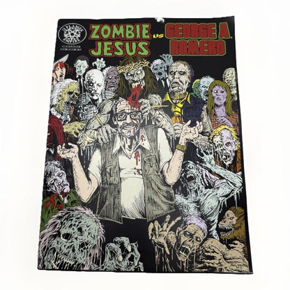 Zombie Jesus vs George A. Romero 2012 Indie Horror Comic Splatter Gore Parody - thriftgoblin