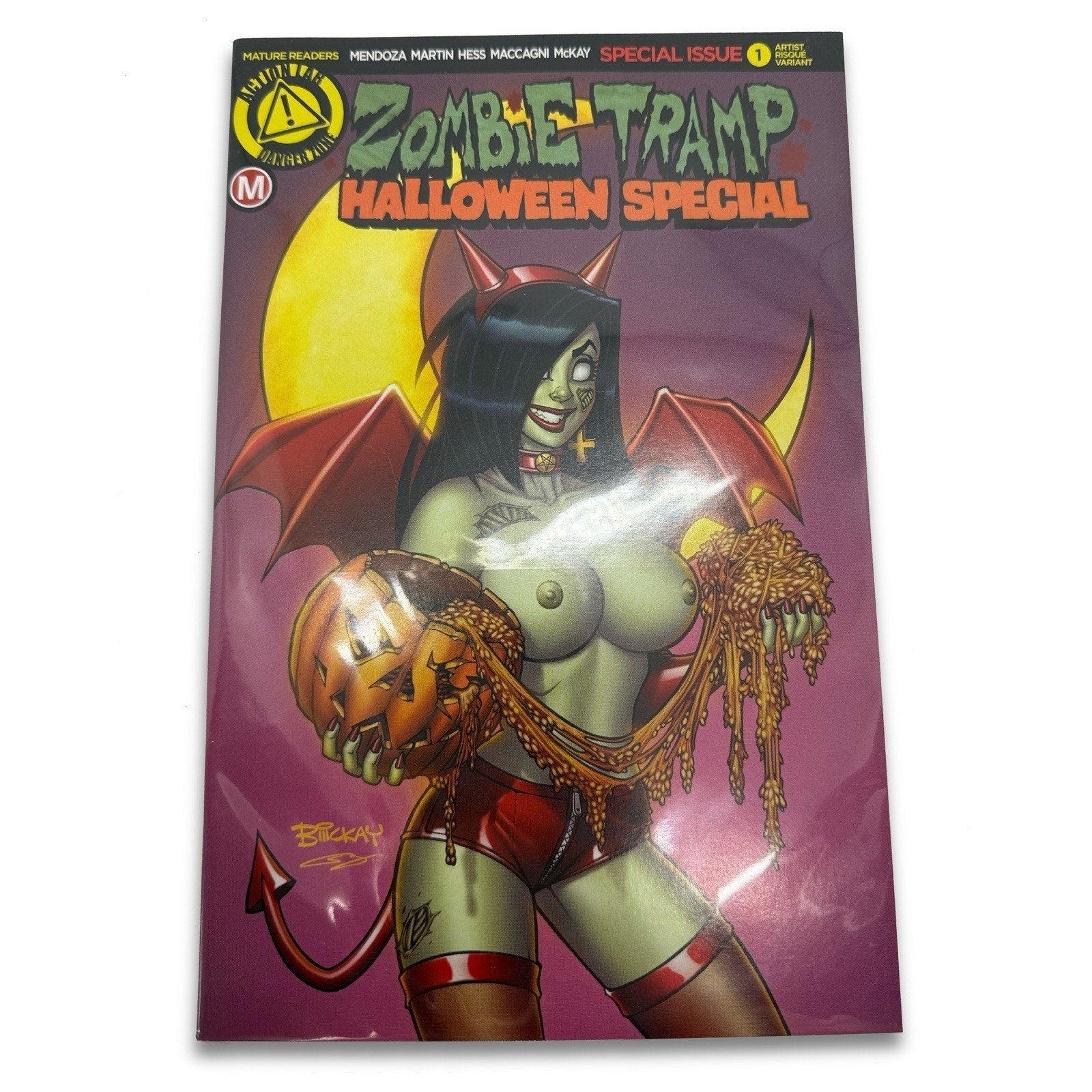 Zombie Tramp Halloween Special 1 Artist Risqué Variant Cover 2016 Adult Comic - thriftgoblin
