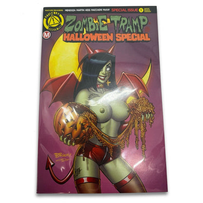 Zombie Tramp Halloween Special 1 Artist Risqué Variant Cover 2016 Adult Comic - thriftgoblin